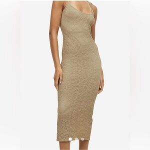 Crinkled bodycon dress